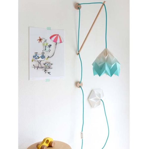 Suspension murale Moth Gradient Turquoise